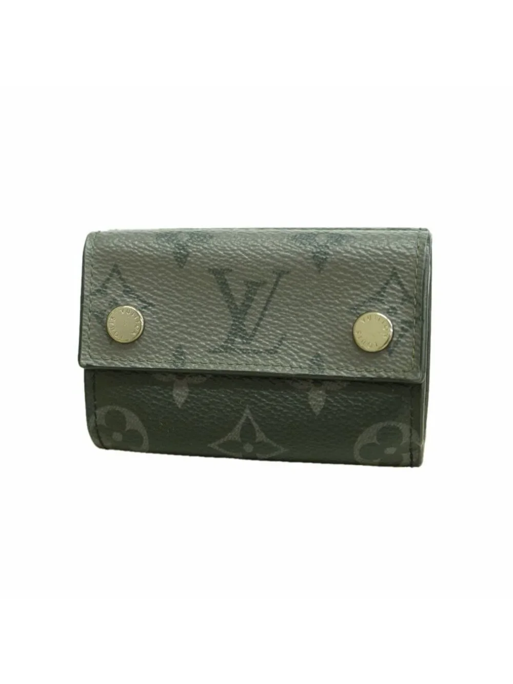 Louis Vuitton Trifold Wallet Monogram Eclipse Discovery Compact Black